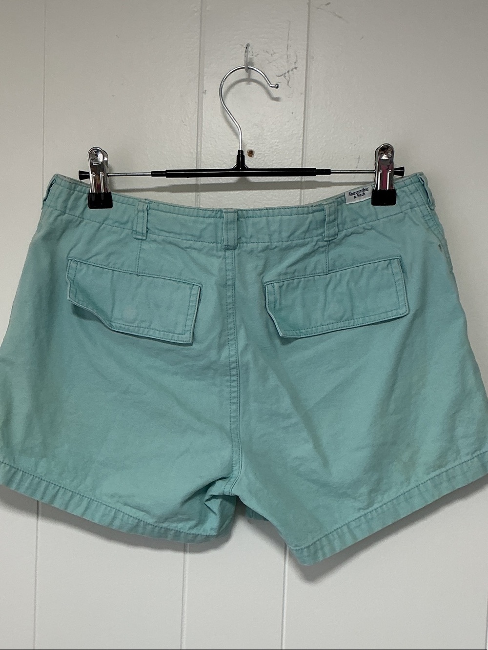 Abercrombie & Fitch Mint Green Cotton Bermuda Shorts